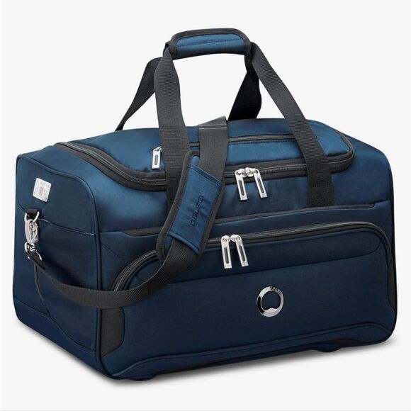 Delsey Paris Sky Max 2.0 Carry-On Duffel Bag- Blue - Picture 1 of 15